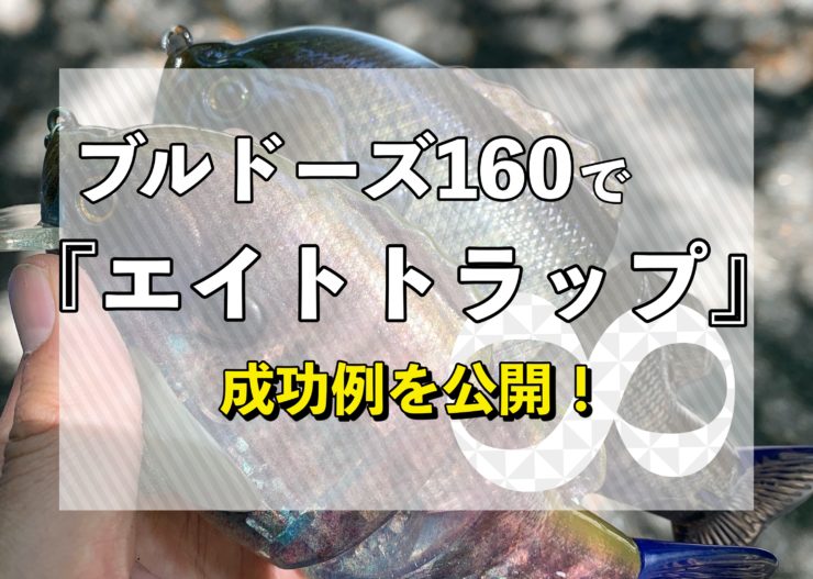 ブルドーズ160でエイトトラップ成功 野池でも釣れる方法を公開 いつでもビッグベイト