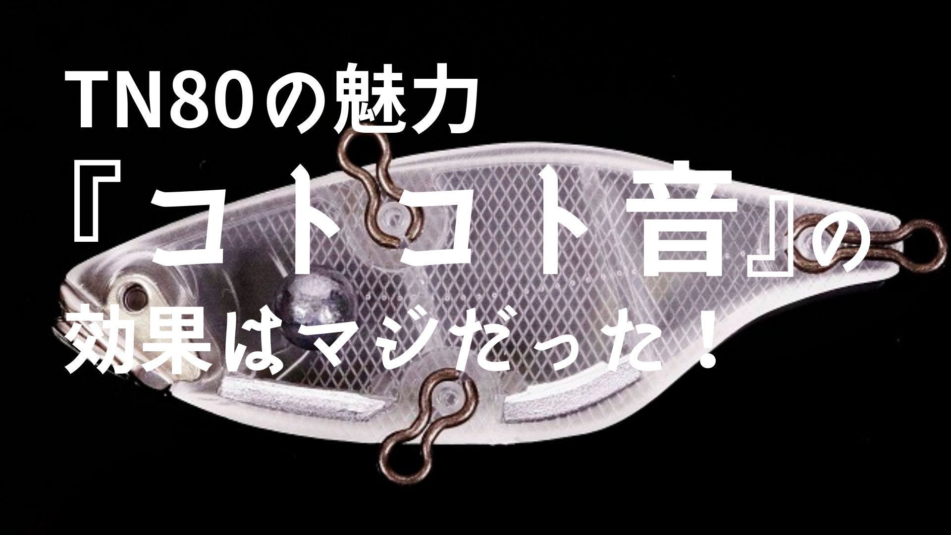 Tn80のデカバスを惹きつけるチカラはマジだった 他のtnシリーズとの違いは サウンド である いつでもビッグベイト